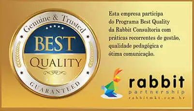 Selo Best Quality Rabbit - Educação Infantil